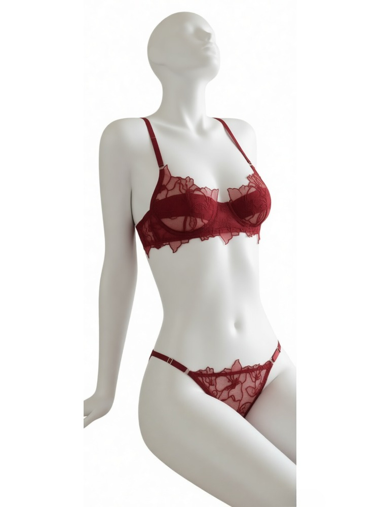 Elegante Set di Lingerie in Pi - Plunge Bra Push Up recensione e prezzo